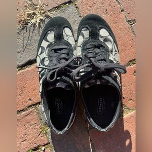 Coach Ladies Size 8M Black Signature Baylee Shoes